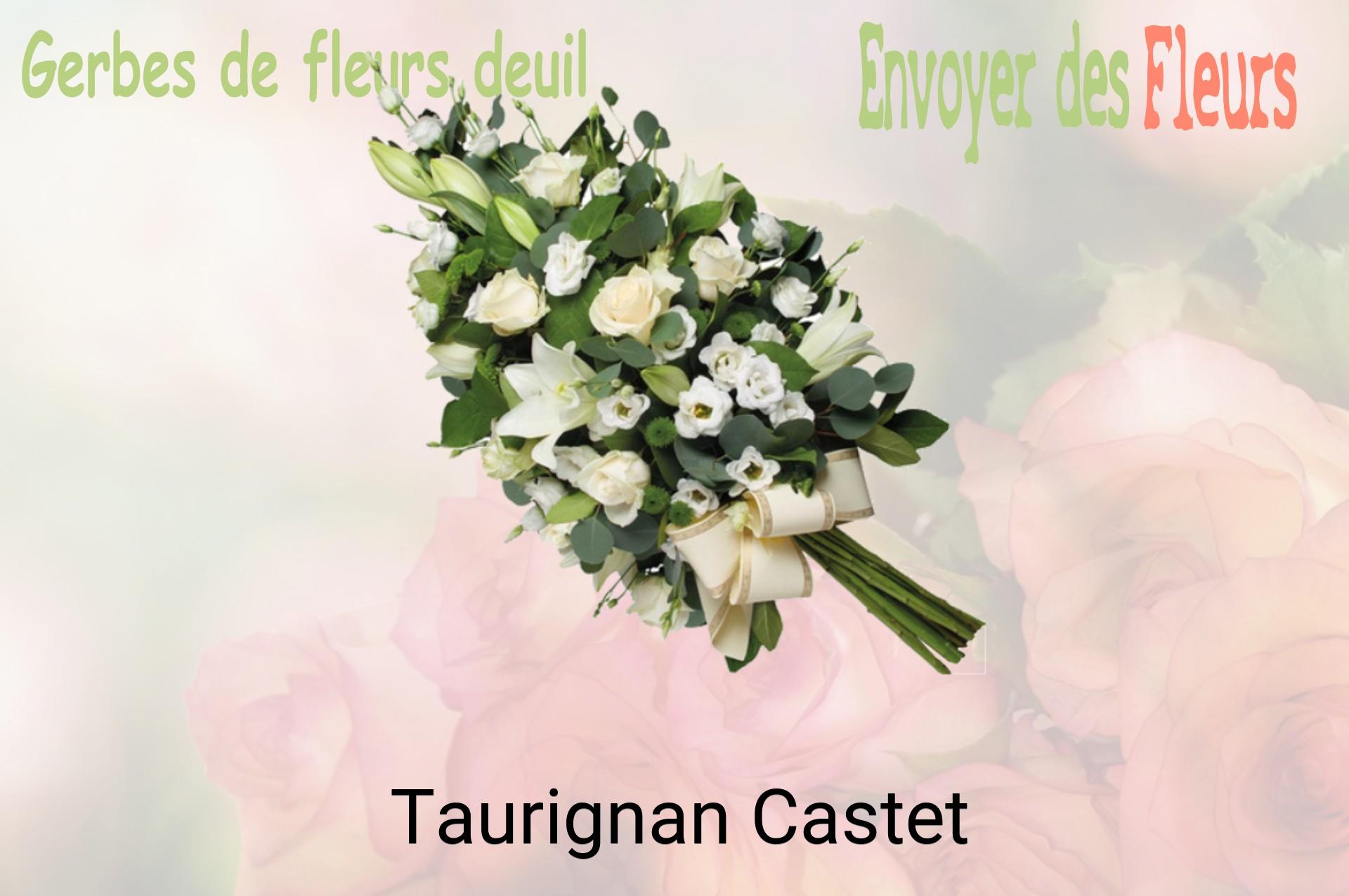 Gerbe de fleurs de deuil livrée à Taurignan-Castet